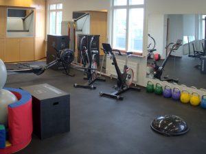 Valmennussali mahdollistaa monipuolisen liikunnan